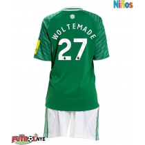 Camiseta Newcastle United Nick Woltemade #27 Visitante Equipación para niños 2025-26 manga corta (+ pantalones cortos)